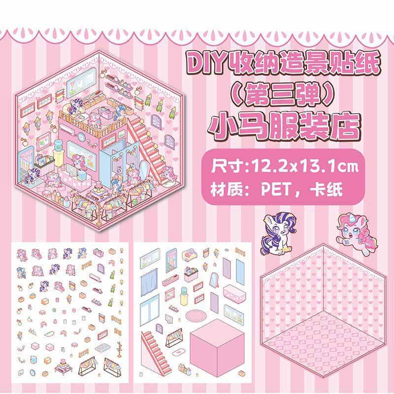 Cuddly Creations DIY 3D Sticker Collection 4 Cute Miniature Scenes