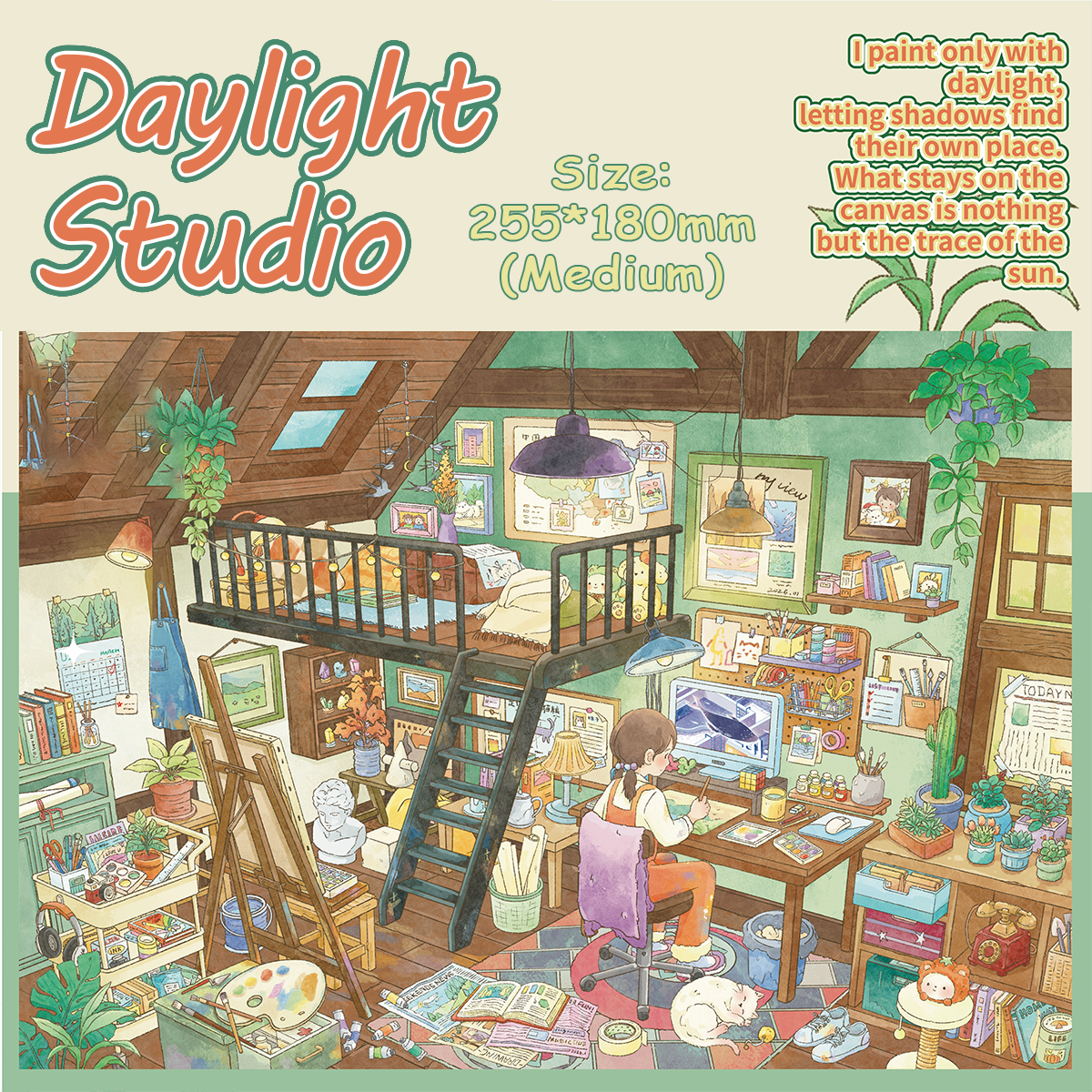 Sunny Daily DIY 3D Scene Stickers Collection - 4 Cute Miniature Scenes