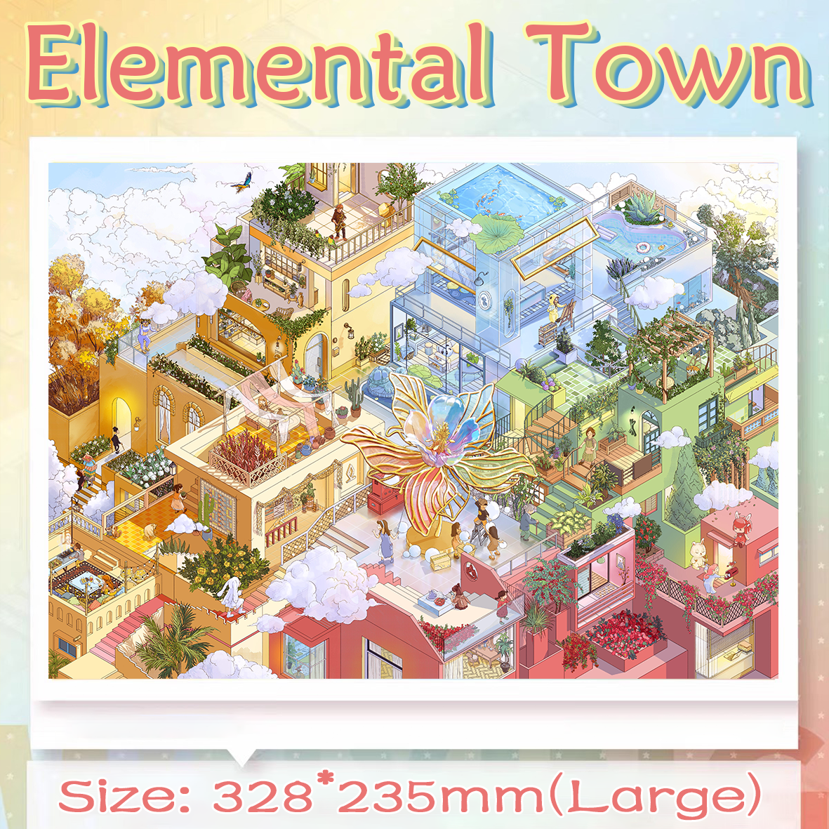 Joyflora DIY 3D Scene Stickers Collection - 2 Cute Miniature Scenes