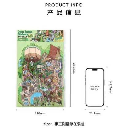 Enchanted Habitat DIY 3D Scene Stickers 2 Cute Miniature Scenes