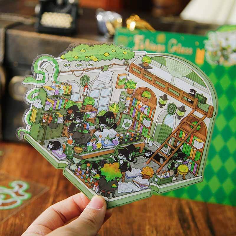 Enchanted Realms DIY 3D Scene Stickers 4 Cute Miniature Scenes