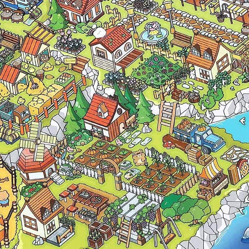 Ethereal Escape DIY 3D Scene Stickers 2 Cute Miniature Scenes