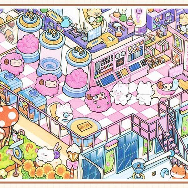 Fairyland Factory DIY 3D Scene Stickers 2 Cute Miniature Scenes
