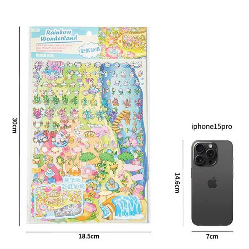 Fairyland Factory DIY 3D Scene Stickers 2 Cute Miniature Scenes