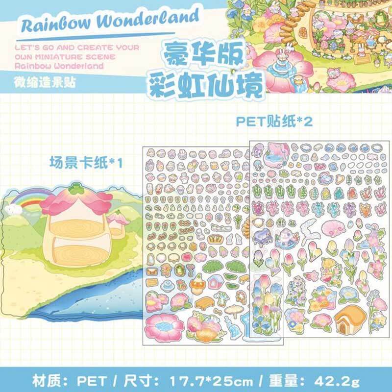 Fairyland Factory DIY 3D Scene Stickers 2 Cute Miniature Scenes