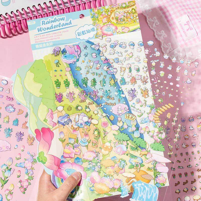 Fairyland Factory DIY 3D Scene Stickers 2 Cute Miniature Scenes