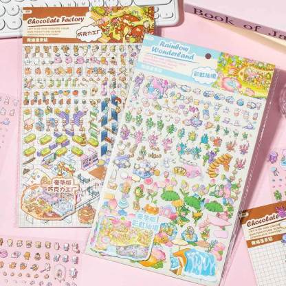 Fairyland Factory DIY 3D Scene Stickers 2 Cute Miniature Scenes