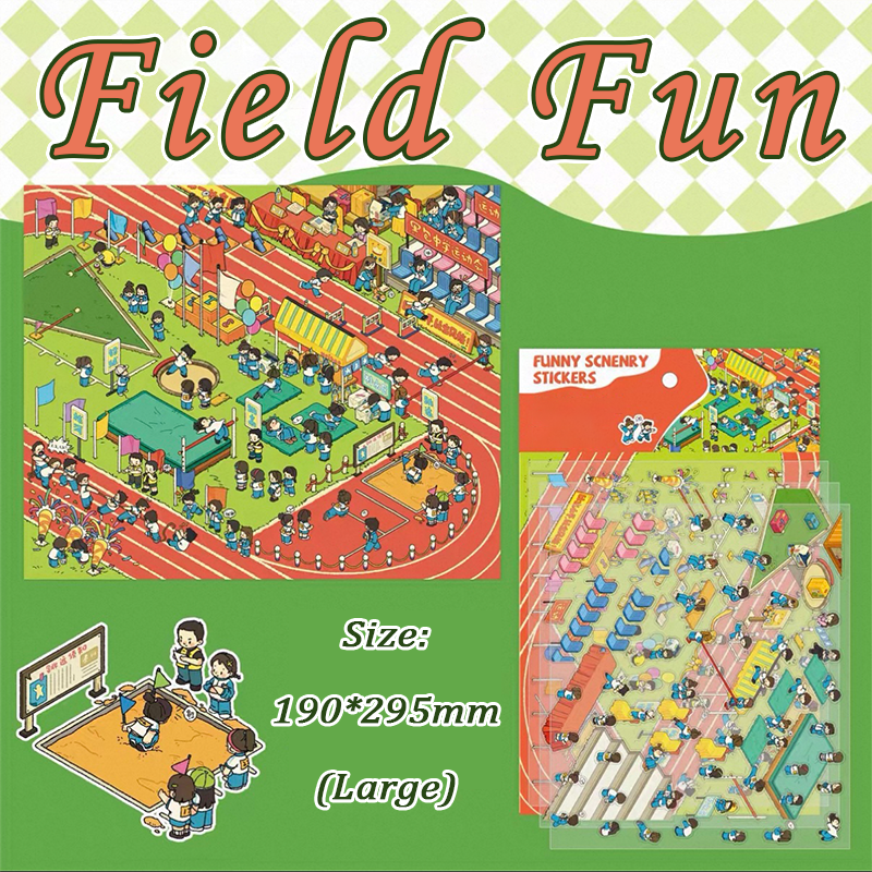 Tiny Atlas DIY 3D Scene Stickers - 3 Cute Miniature Scenes