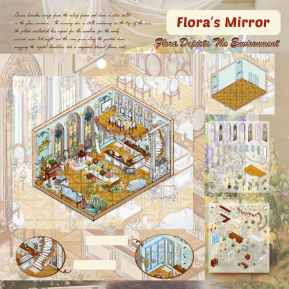 Old Letters DIY 3D Scene Stickers - 3 Miniature Scenes