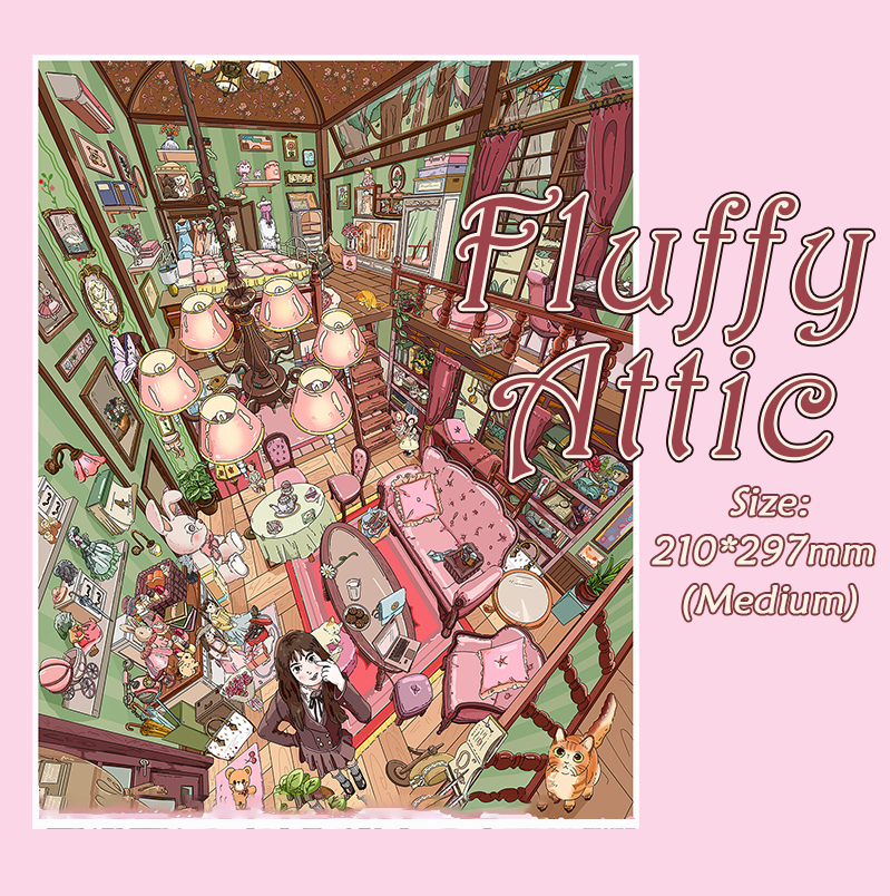 Manor Bloom DIY 3D Scene Stickers Collection - 2 Cute Miniature Scenes