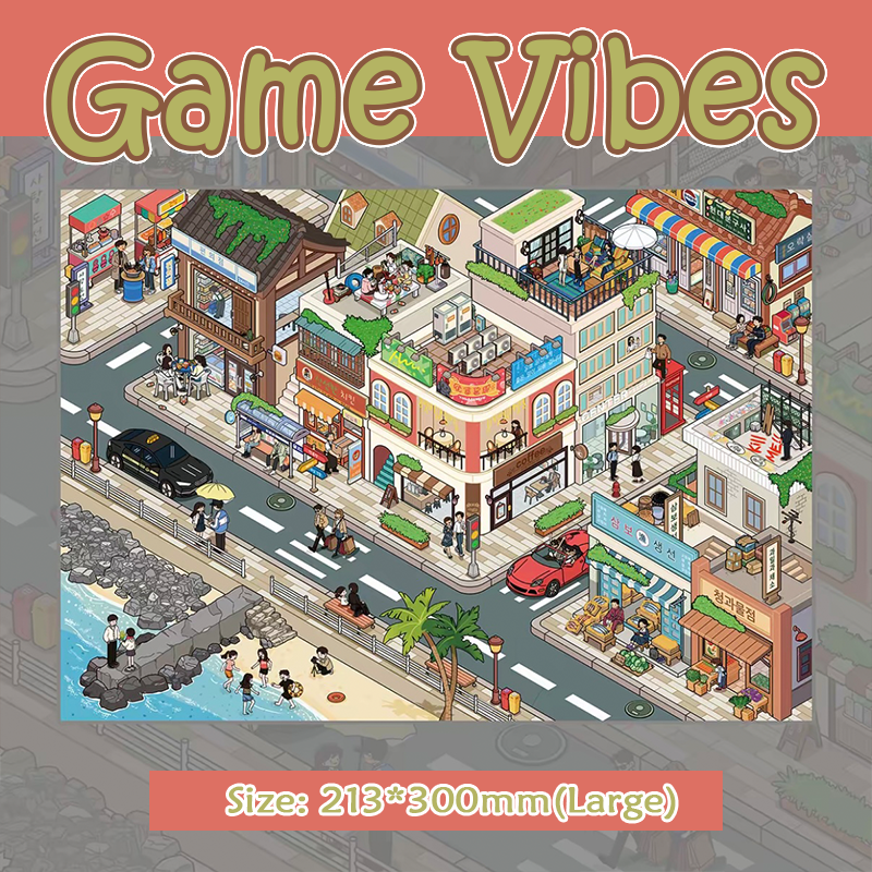 Villa Town DIY 3D Scene Stickers - 2 Cute Miniature Scenes