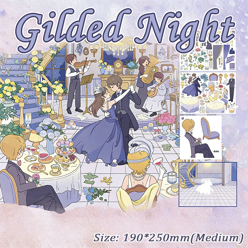 Stitch Sparkle DIY 3D Scene Stickers - 2 Cute Miniature Scenes