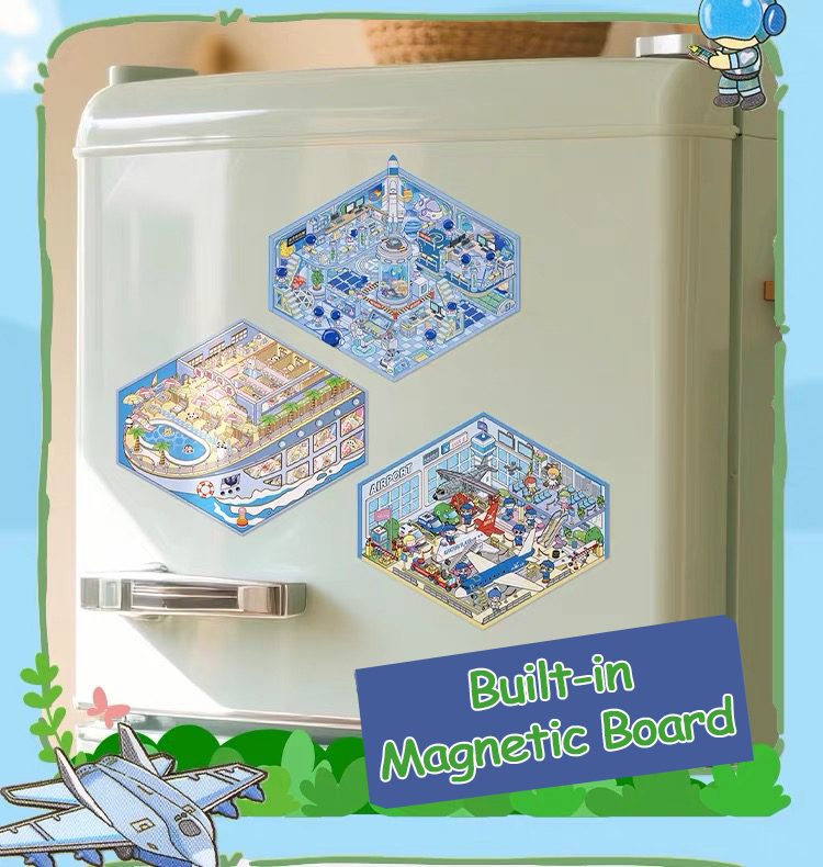 Mission Fields DIY 3D Scene Stickers Collection - 2 Cute Miniature Scenes