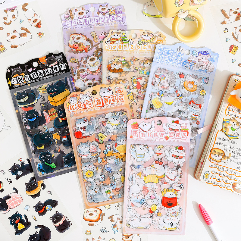 Cute cartoon series shaped stickers - Pets with You Series