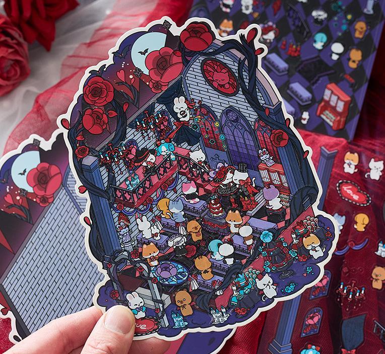 Wedding Collection DIY 3D Scene Stickers 9 Unique Designs