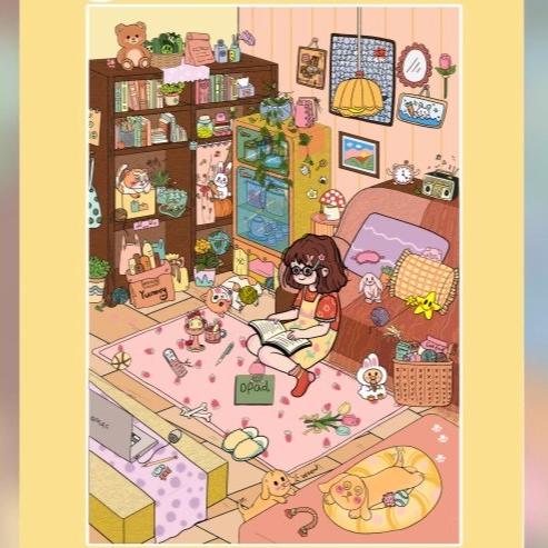 Greenery House DIY 3D Sticker Collection - 3 Cute Miniature Scenes