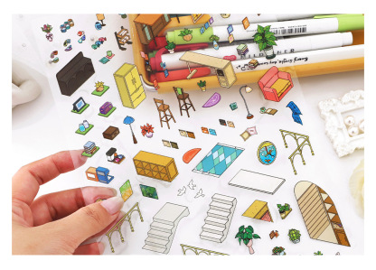 Plus My Cottage DIY 3D Scene Stickers 2 Cute Miniature Scenes