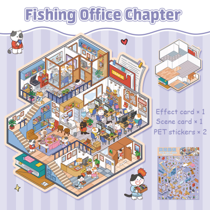 The Wild Syndicate DIY 3D Scene Stickers 3 Lovely Miniature Scenes