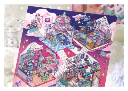 Plus My Cottage DIY 3D Scene Stickers 2 Cute Miniature Scenes