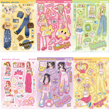 Stickers DIY Scrapbook cards phone case decoration K-Pop / Kawaii DIY Sticker Kit