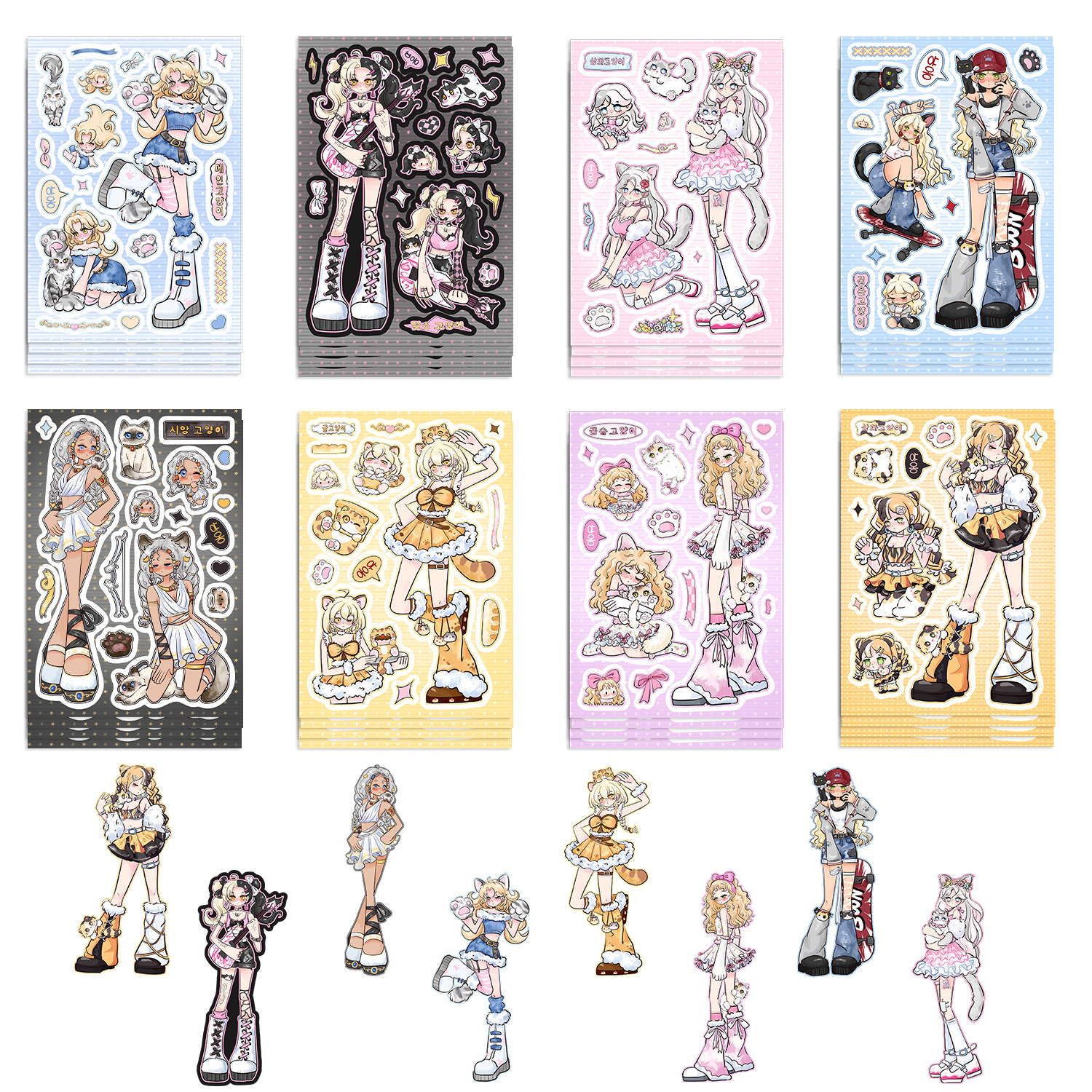 Stickers DIY Scrapbook cards phone case decoration K-Pop / Kawaii DIY Sticker Kit
