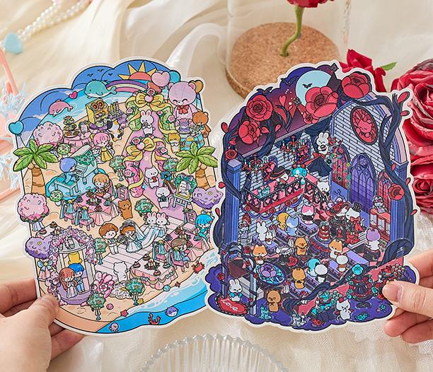 Wedding Collection DIY 3D Scene Stickers 9 Unique Designs