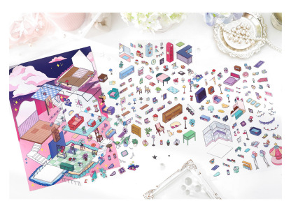 Plus My Cottage DIY 3D Scene Stickers 2 Cute Miniature Scenes