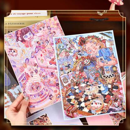 Dreamy Pet Paradise DIY 3D Scene Stickers 2 Cute Miniature Scenes