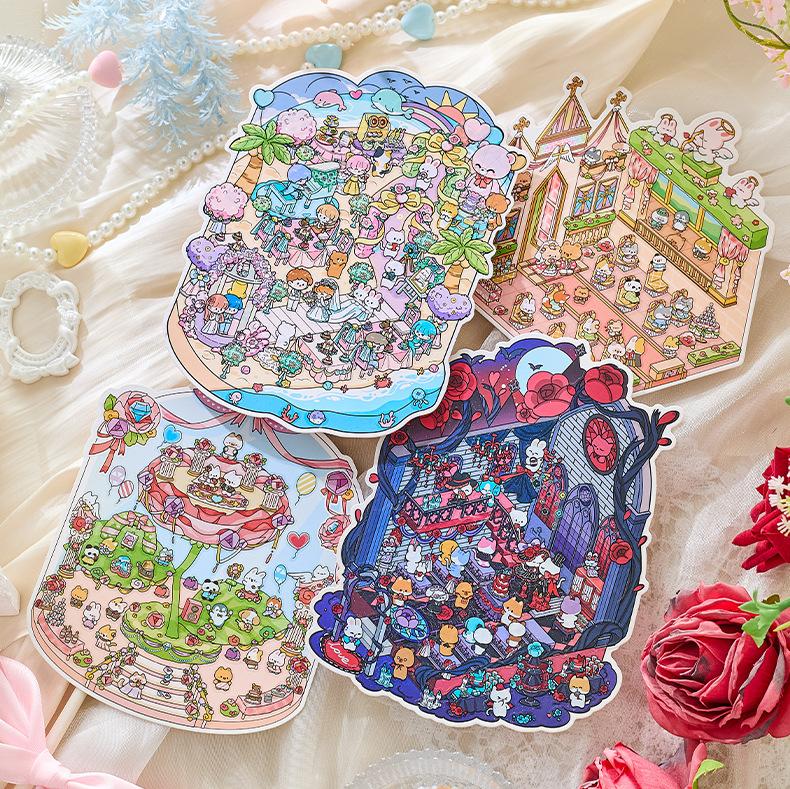 Wedding Collection DIY 3D Scene Stickers 9 Unique Designs