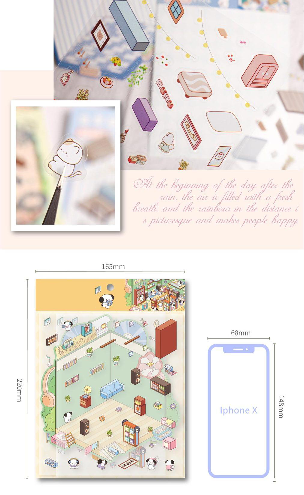 Landscaping indoor DIY 3D Sticker Collection 2 Cute Miniature Scenes