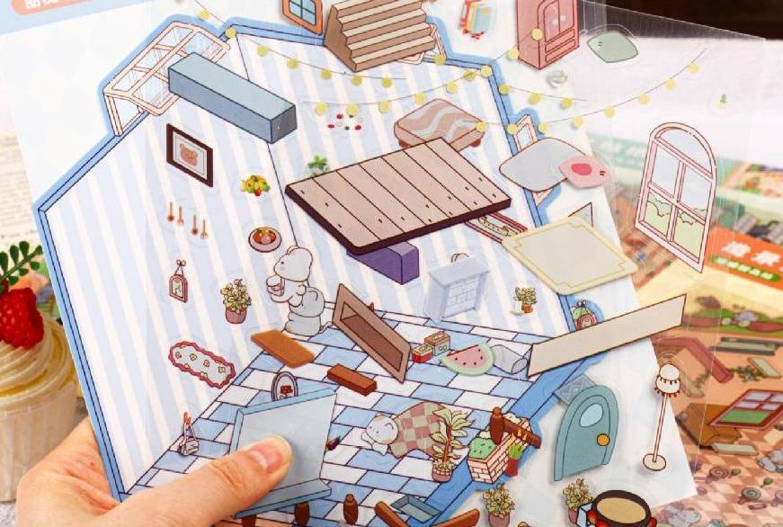 Landscaping indoor DIY 3D Sticker Collection 2 Cute Miniature Scenes
