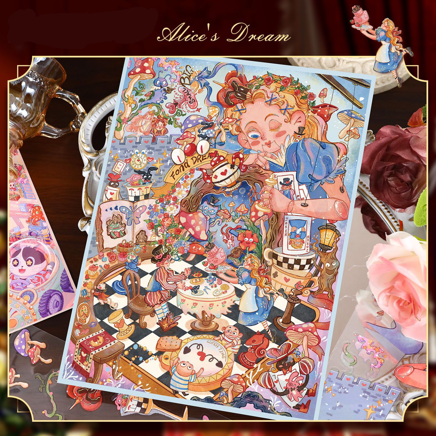 Dreamy Pet Paradise DIY 3D Scene Stickers 2 Cute Miniature Scenes