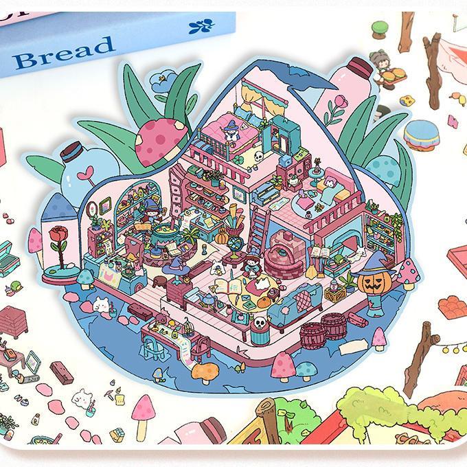 Creative Life DIY 3D Scene Stickers Lovely 2 Miniature Scenes