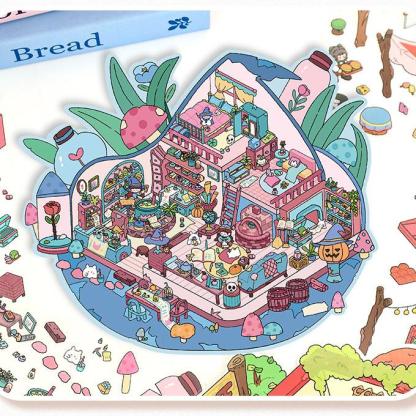 Creative Life DIY 3D Scene Stickers Lovely 2 Miniature Scenes