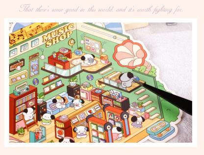 Landscaping indoor DIY 3D Sticker Collection 2 Cute Miniature Scenes