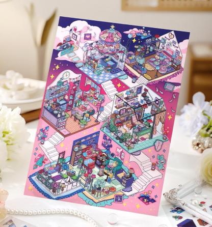 Plus My Cottage DIY 3D Scene Stickers 2 Cute Miniature Scenes