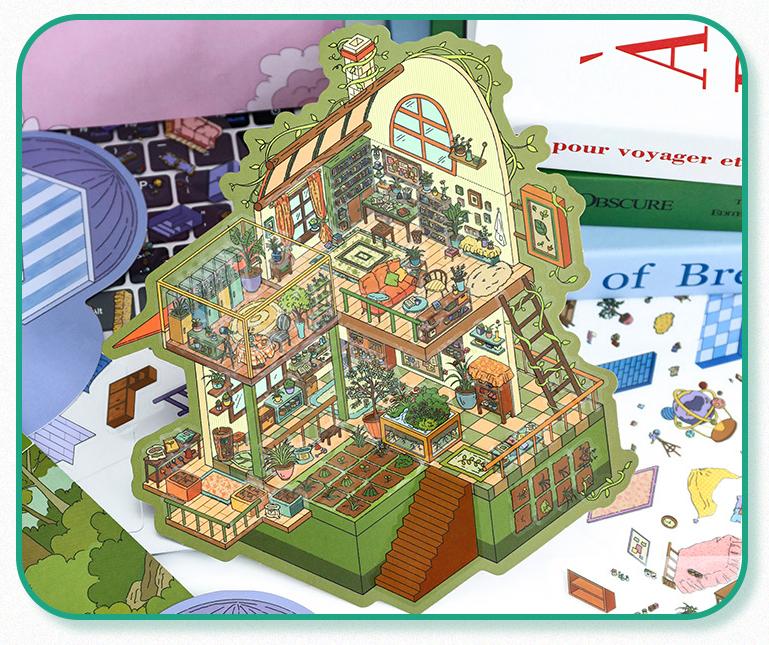 The Wild Syndicate DIY 3D Scene Stickers 3 Lovely Miniature Scenes