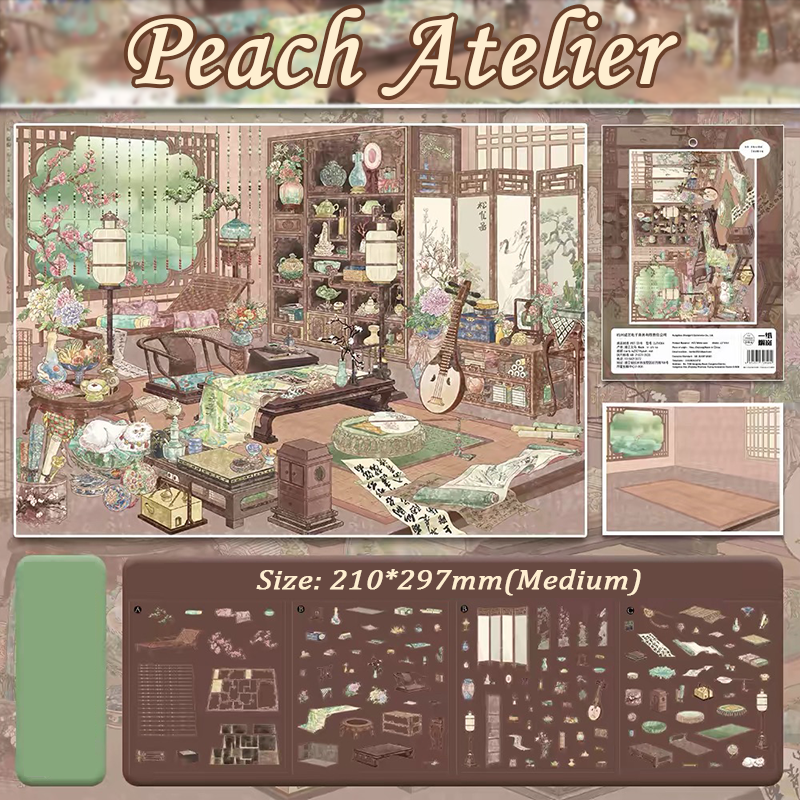 Fable Manors DIY 3D Scene Stickers Collection - 3 Cute Miniature Scenes
