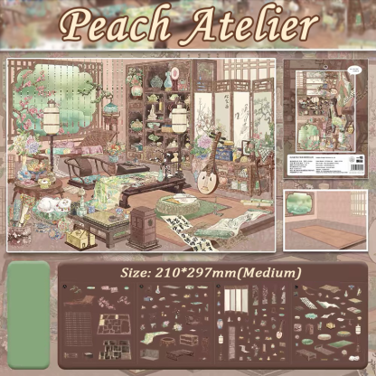 Fable Manors DIY 3D Scene Stickers Collection - 3 Cute Miniature Scenes