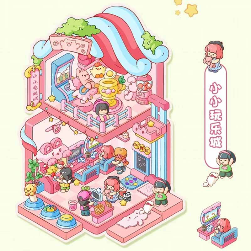 Playful Delights DIY 3D Scene Stickers 2 Cute Miniature Scenes