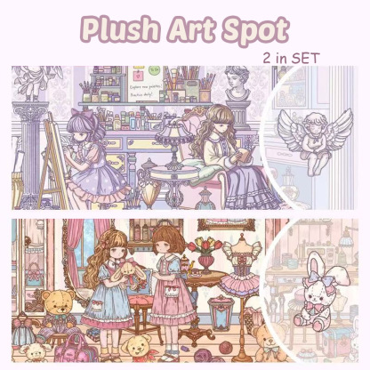 Plush Art Spot DIY 3D Scene Stickers - 3 Miniature Scenes