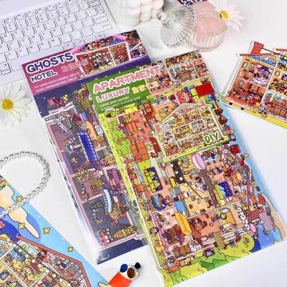 Regal & Wicked DIY 3D Scene Stickers 2 Cute Miniature Scenes