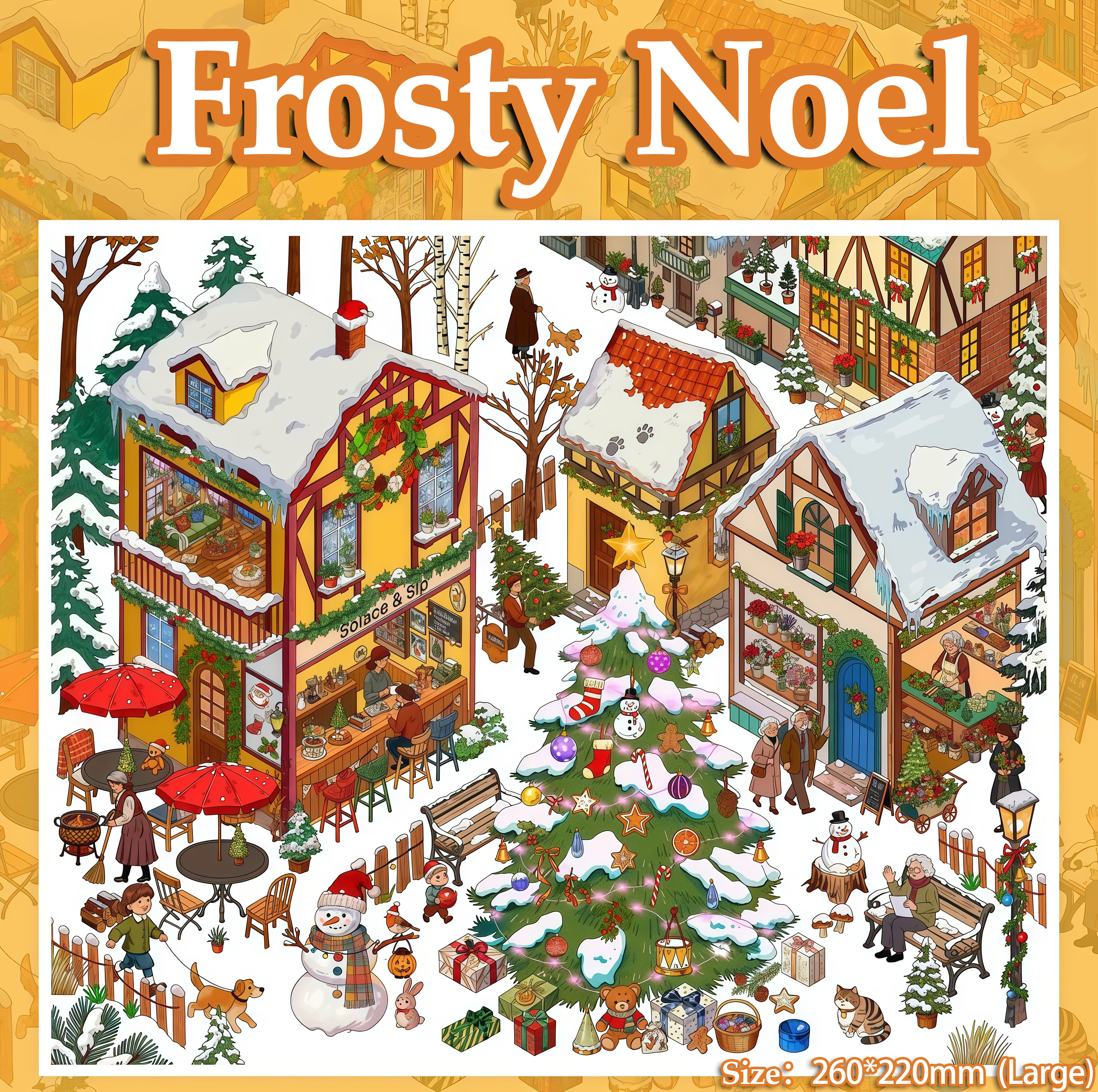 Snow Tale DIY 3D Sticker Collection - 2 Cute Miniature Scenes