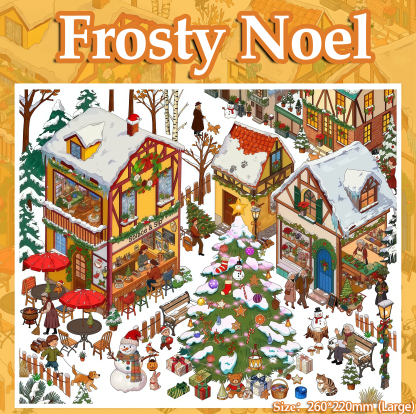 Snow Tale DIY 3D Sticker Collection - 2 Cute Miniature Scenes