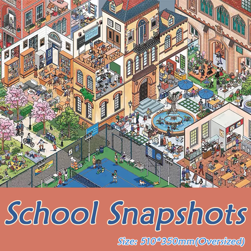 Everywhere Details DIY 3D Scene Stickers Collection - 6 Cute Miniature Scenes