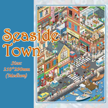 Quarter View DIY 3D Scene Stickers Collection - 5 Cute Miniature Scenes