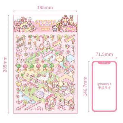 Serene Pop-ups DIY 3D Scene Stickers 3 Cute Miniature Scenes