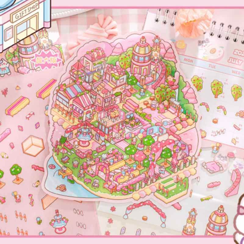 Serene Pop-ups DIY 3D Scene Stickers 3 Cute Miniature Scenes