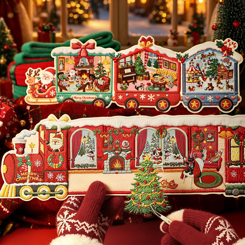 Snow Chariot DIY 3D Scene Stickers Collection - 2 Cute Miniature Scenes