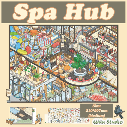 Leisure Towns DIY 3D Sticker Collection -3 Cute Miniature Scenes